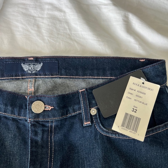 Rock & Republic Kasandra Bootcut Jeans in Ritter Blue KDS0250 Size 32 NEW - Picture 3 of 10